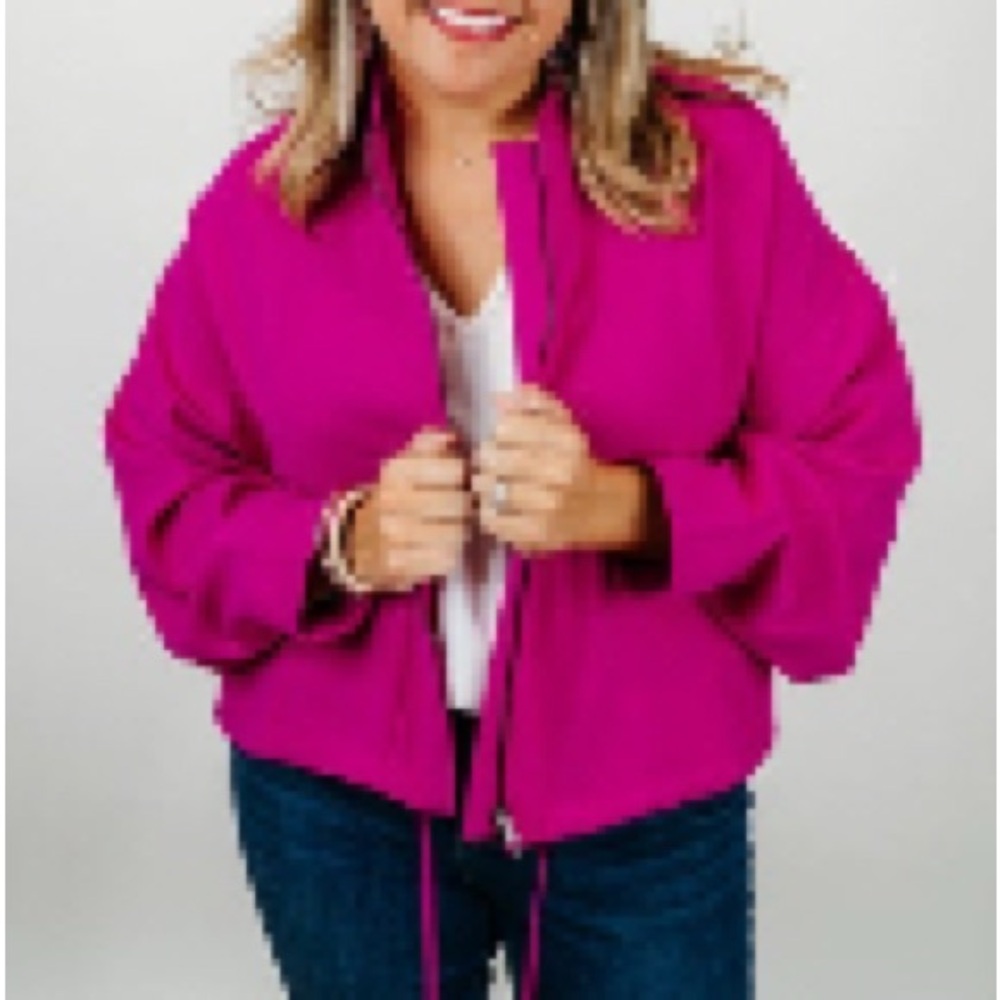 Hot Pink Jacket - NWT - White Birch